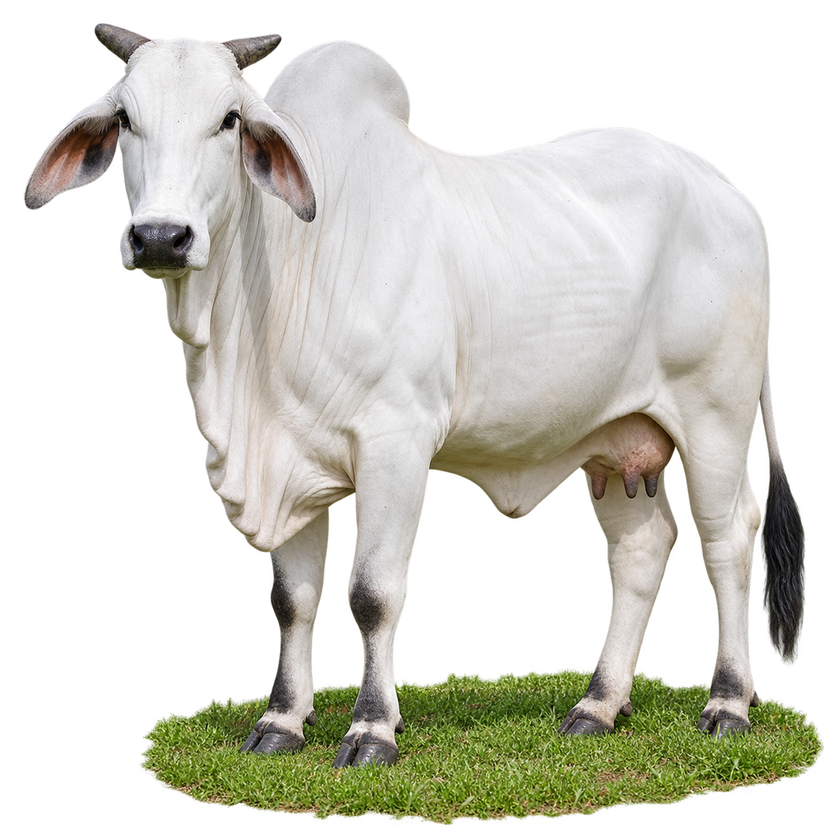 Ongole (Nellore) cow at Amrit Dairy farm